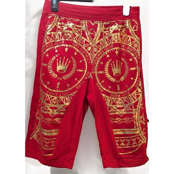 Switch Remarkable Jogger Shorts Red And Gold Size L (14-16) - Picture 1 of 7